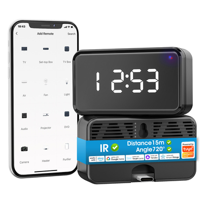 comprar Wifi controle remoto infravermelho com exibição de tempo Ventilador TV Dvd voz Alexa E Google Tuya controle IR Smart Home Fabricação em linha