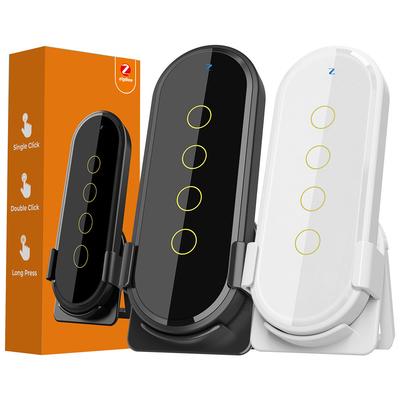 comprar Tuya ZigBee Smart Home Scene Switch 4 Gang 12 Scene Touch Light Switch Controle Remoto Smart Life App Fabricação em linha