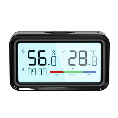 Tuya ZigBee Hygrometer e Sensor de Termômetro, Monitoramento Remoto Sem Fio através do App, Compatível com Alexa e Google Home para Automatização de Casa Inteligente