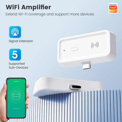 Repetidor Amplificador de Sinal WiFi Inteligente Tuya Extensor de Rede Sem Fio Penetração de Parede Suporta Múltiplos Dispositivos