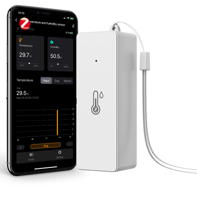 Bom preço Tuya ZigBee3.0 Sensor inteligente de temperatura e umidade, alimentado por bateria, mini-higrômetro interior, trabalho com Alexa, Google Home on-line