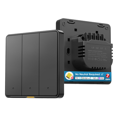 Bom preço Zigbee Smart Wall Switch Sem fio neutro, sem condensador necessário, cronometragem, controle de voz, Tuya App, compatível com Alexa e Google Home on-line
