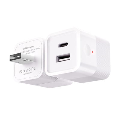 Bom preço Tuya Smart WiFi Mini Adaptador de Potência portátil 5V Micro USB & Type-C Plug de carregador com controle APP, comandos de voz, cronometragem, suporte Alexa para faixas de luz on-line