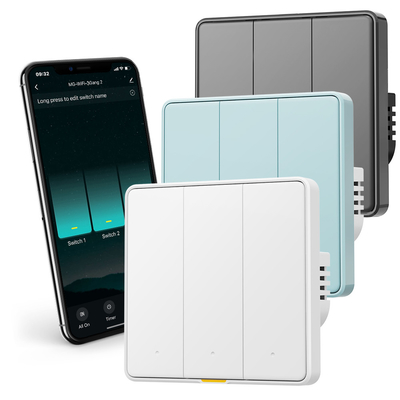 Bom preço Tuya WiFi RF433 Smart Wall Switch, 110-250V, sem fio neutro necessário, controle de voz com Alexa, Google Home, Tmall Genie e recursos de tempo do aplicativo on-line