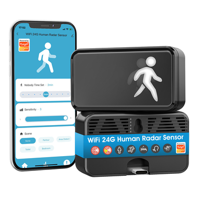 Bom preço WiFi Presença Humana 24G Radar Detecção de MmWave Tuya APP Smart Home Com Respirador Sensor de Movimento de Luz Radar de Onda Milimétrica Detector de Corpo on-line