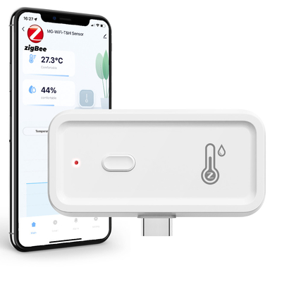Bom preço Tuya Zigbee Wifi Humidade Monitor de Temperatura Higrômetro Inteligente Termômetro Eletrônico Sem Fio Higrômetro Monitor Inteligente Indoor Compatível com Alexa Google Assistente on-line