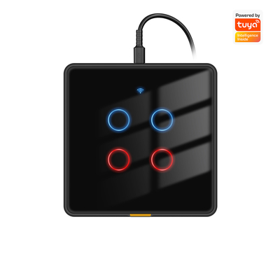 Bom preço Tuya WiFi Touch Wall Switch Tipo C, padrão da UE, RF433, 110-240V, com temporizador e controle de voz, compatível com Alexa e Google Home para iluminação doméstica inteligente on-line